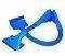 AKASA ATA-90-BLUV ATA133 DAY GLO BLUE 90CM UV...