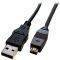 USB A TO USB MINI B 4PIN CABLE HIGH SPEED 1.8M