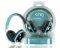 KONIG KNG-5140 BULLDOZR CHAOS CONSTRUCTOR HEADPHONES TURQUOISE