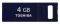 TOSHIBA 4GB MINI USB FLASH DRIVE BLUE