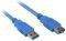 SHARKOON USB3.0 EXTENSION CABLE 1M BLUE