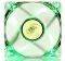 DEEPCOOL XFAN 80L/G 80MM TRANSPARENT FAN WITH GREEN LED