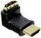 INLINE HDMI ADAPTER M/F ANGLED BLACK