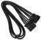 NZXT 4-POL MOLEX EXTENSION 45CM BLACK HSG - S...