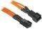 BITFENIX 3-PIN EXTENSION 30CM - SLEEVED ORANG...