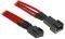 BITFENIX 3-PIN EXTENSION 30CM - SLEEVED RED/B...