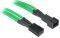 BITFENIX 3-PIN EXTENSION 60CM - SLEEVED GREEN/BLACK