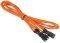 BITFENIX 3-PIN EXTENSION 60CM - SLEEVED ORANG...
