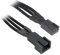 BITFENIX 3-PIN EXTENSION 60CM - SLEEVED BLACK...