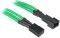 BITFENIX 3-PIN EXTENSION 90CM - SLEEVED GREEN/BLACK