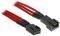BITFENIX 3-PIN EXTENSION 90CM - SLEEVED RED/B...