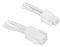 BITFENIX 4-PIN ATX12V EXTENSION 45CM - SLEEVED WHITE/WHITE