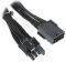 BITFENIX 6+2-PIN PCIE EXTENSION 45CM - SLEEVED BLACK/BLACK