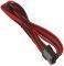 BITFENIX 8-PIN PCIE EXTENSION 45CM - SLEEVED BLACK/RED/BLACK