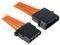 BITFENIX MOLEX EXTENSION 45CM - SLEEVED ORANGE/BLACK