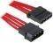 BITFENIX MOLEX EXTENSION 45CM - SLEEVED RED/B...