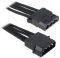 BITFENIX MOLEX EXTENSION 45CM - SLEEVED BLACK...