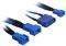 BITFENIX MOLEX TO 3X 3-PIN ADAPTER 20CM - SLE...