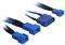 BITFENIX MOLEX TO 3X 3-PIN ADAPTER 20CM - SLE...