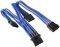 BITFENIX MOLEX TO 3X MOLEX ADAPTER 55CM - SLEEVED BLUE/BLACK