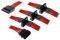 BITFENIX MOLEX TO 4X SATA ADAPTER 20CM - SLEEVED RED/BLACK
