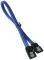 BITFENIX SATA 3 KABEL 30CM - SLEEVED BLUE/BLA...