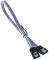 BITFENIX SATA 3 KABEL 30CM - SLEEVED SILVER/B...
