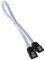 BITFENIX SATA 3 KABEL 30CM - SLEEVED WHITE/BL...