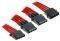 BITFENIX MOLEX TO 3X MOLEX ADAPTER 55CM SLEEV...