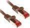 INLINE PATCH CABLE S/FTP CAT.6 RJ45 5M BROWN