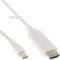 INLINE MINI DISPLAYPORT TO HDMI CONVERTER CABLE INCL. AUDIO 2M WHITE