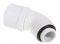 BITSPOWER CONNECTOR 45 DEGREE 1/4 INCH TO 16/10MM ROTATING WHITE