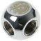 BITSPOWER T-ADAPTER 3X IG 1/4 INCH SHINY SILV...