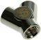 BITSPOWER Y-ADAPTER 3X IG 1/4 INCH SHINY BLAC...