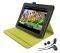 TRUST 19113 PREMIUM FOLIO STAND & IN-EAR HEADPHONE FOR IPAD GREY/LIME