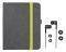 TRUST 19113 PREMIUM FOLIO STAND & IN-EAR HEADPHONE FOR IPAD GREY/LIME