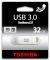 TOSHIBA TRANSMEMORY MX SUZAKU 32GB USB3.0 FLASH DRIVE WHITE