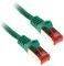 INLINE PATCH CABLE S/FTP CAT.6 RJ45 0.5M GREE...