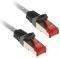 INLINE PATCH CABLE S/FTP CAT.6 RJ45 1M TRANSP...