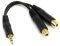 STARTECH STEREO SPLITTER CABLE 3.5MM MALE TO 2X 3.5MM FEMALE