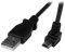 STARTECH MINI USB CABLE - A TO DOWN ANGLE MINI B 0.5M BLACK