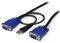 STARTECH 2-IN-1 ULTRA THIN USB KVM CABLE 4.6M