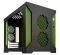 PARVUM SYSTEMS S2.0 MICRO-ATX CASE BLACK/GREEN