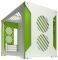 PARVUM SYSTEMS S2.0 MICRO-ATX CASE WHITE/GREE...
