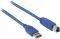 VALUELINE VLCP61100L2.00 USB3.0 CABLE A MALE - B MALE 2M BLUE