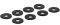 INLINE RUBBER WASHERS FOR HDD DECOUPLING 8 PC...