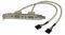 STARTECH 2-PORT USB A FEMALE SLOT PLATE ADAPT...