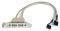 STARTECH 2-PORT USB A FEMALE LOW PROFILE SLOT...