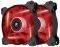 CORSAIR AIR SERIES SP120 LED RED HIGH STATIC PRESSURE 120MM FAN DUAL PACK