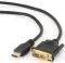 CABLEXPERT CC-HDMI-DVI-10MC HDMI TO DVI 18+1PIN SINGLE-LINK MALE-MALE CABLE GOLD-PLATED 10M